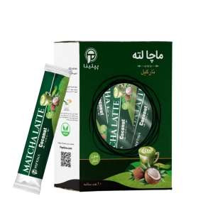 ماچا لته با طعم نارگیل پپتینا بسته 10 عددی