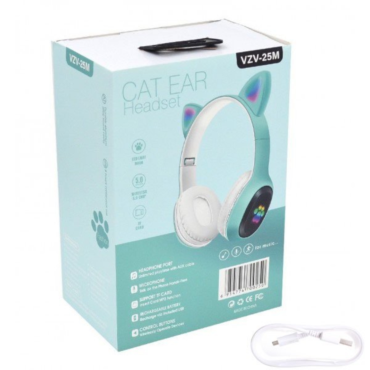 هدفون بلوتوثی مدل VZV-24M CAT EAR