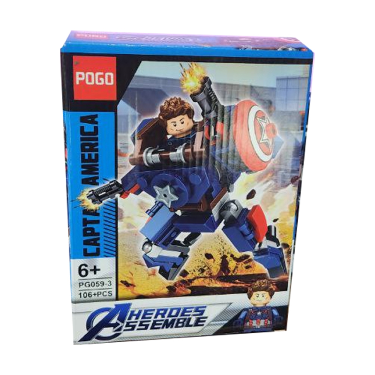ساختنی پوگو مدل Captain America کد 0593