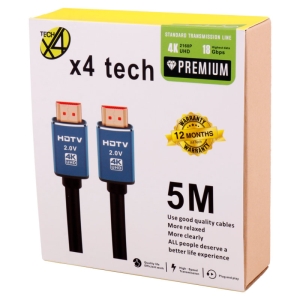 کابل HDMI  برند X4 TECH به طول 5 متر