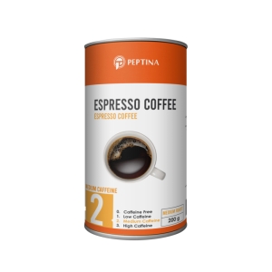 قهوه اسپرسو پپتینا قوطی 200 گرمی کافئین متوسط