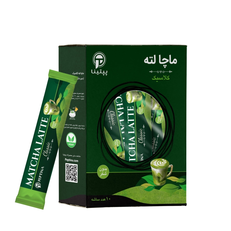 چای ماچا لته کلاسیک پپتینا بسته 10 عددی