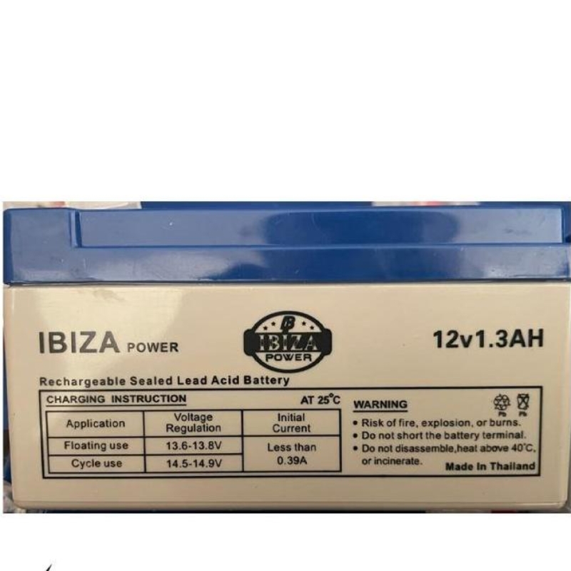 باتری یو پی اس 12 ولت 1.3 آمپر ساعت ایبیزا مدل IBZ 12-1.3