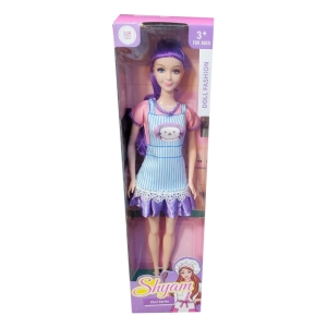 عروسک دخترانه خانه دار کد 002