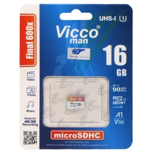 کارت حافظه microSDHC ویکو من مدل final 600x کلاس 10 استاندارد UHS-I U3 سرعت90MBpsظرفیت 16 گیگابایت