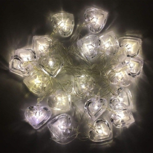ریسه ال ای دی مدل قلب کریستالی کد 20Lamp طول 4.5 متر