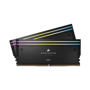 رم دسکتاپ کورسیر مدل DOMINATOR TITANIUM 6600 RGB BLACK CL32 ظرفیت 64 گیگابایت