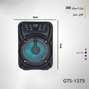 اسپیکر بلوتوثی قابل حمل گریت نایس مدل GTS-1375