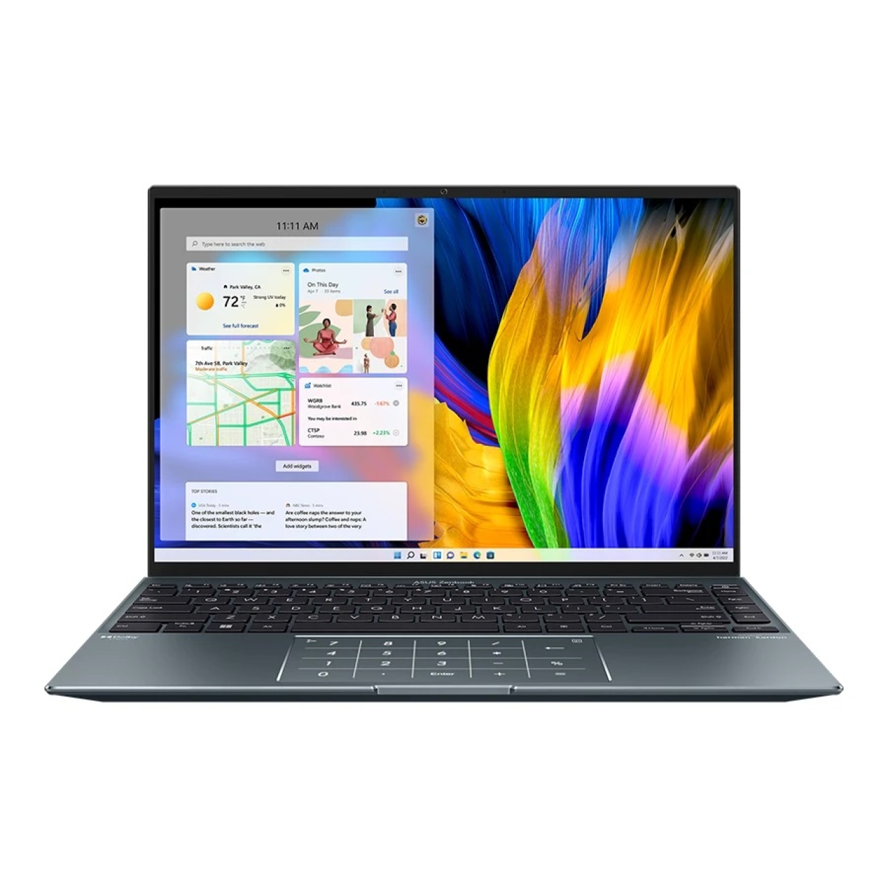 لپ تاپ 14 اینچ ایسوس مدل ZenBook 14X OLED UM5401QA-A R7 5800H-16GB-1TB SSD