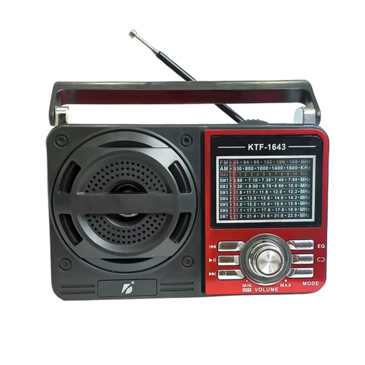 رادیو اسپیکر قابل حمل بلوتوثی مدل KTF-1643 