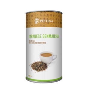 چای سبز جِنمایچا پپتینا قوطی 40 گرمی