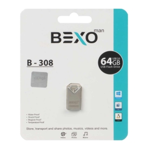 فلش مموری 64 گیگابایت بکسو مدل بی 308 - BEXO B-308 64GB