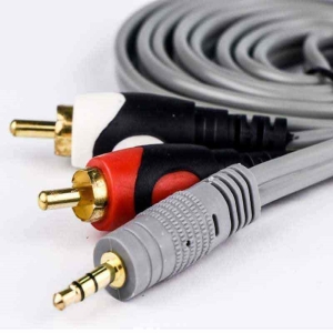 کابل تبدیل 1 به 2  صدا ارنج مدل plug طول 1.5 متر