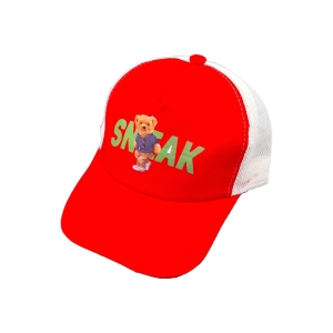 کلاه کپ بچگانه مدل SNAK کد 1210 رنگ قرمز