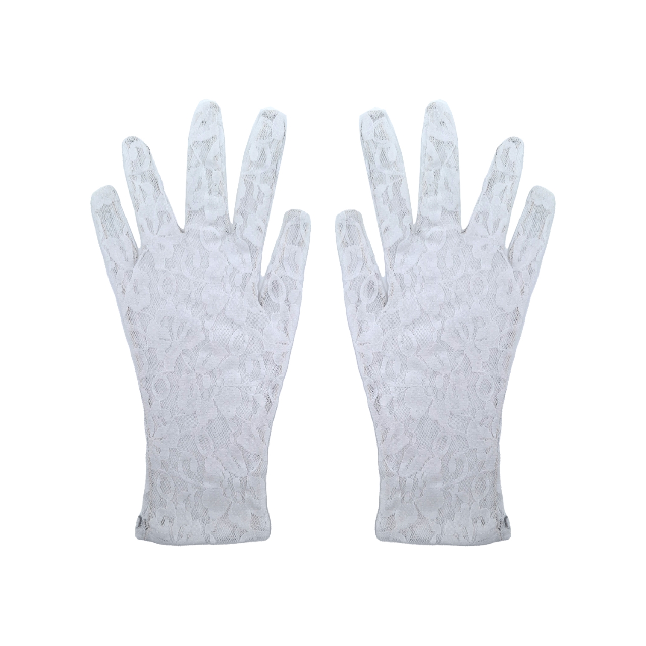 دستکش زنانه سیلکا مدل گیپور کد 1324 رنگ سفید