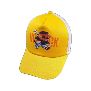 کلاه کپ بچگانه مدل PT-ROCK کد 1192 رنگ زرد