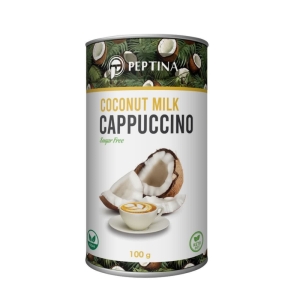 پودر کاپوچینو با طعم نارگیل پپتینا قوطی 100 گرمی