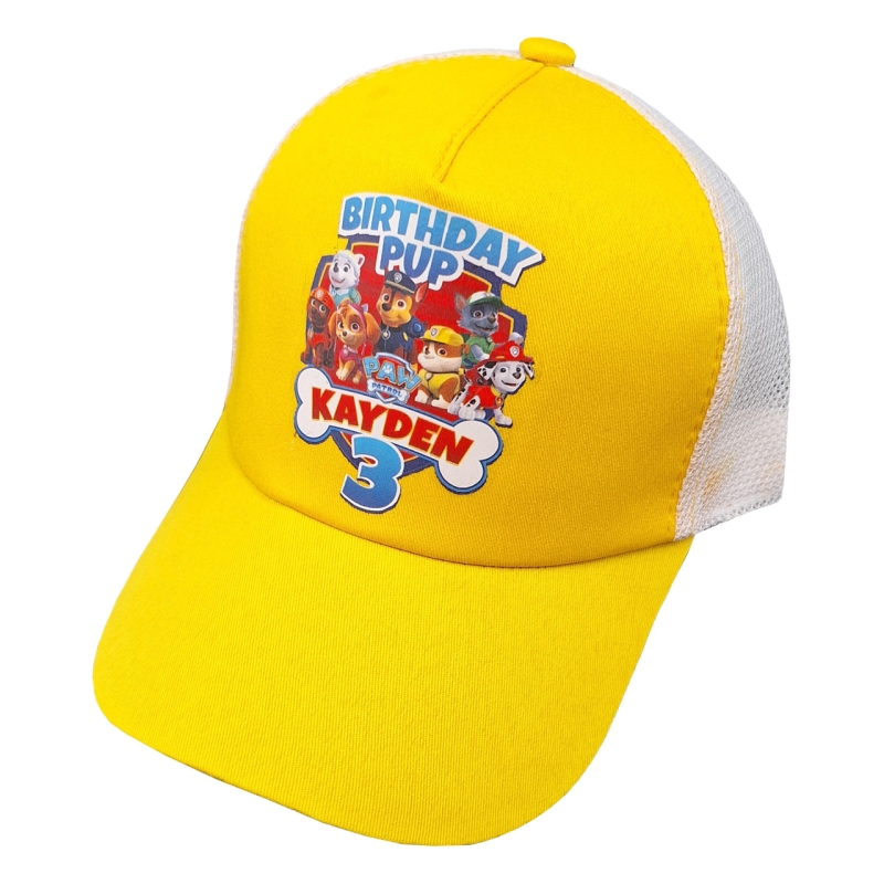 کلاه کپ بچگانه مدل سگ نگهبان 3 کد 1186 رنگ زرد