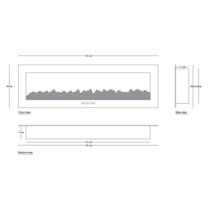 شومینه برقی اود آلوو مدل هیتر جلو چند رنگ کد 190