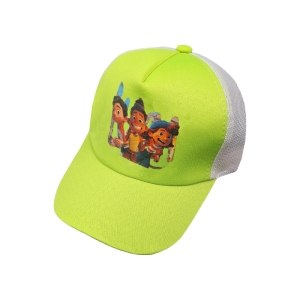 کلاه کپ بچگانه مدل FRINDS کد 1200 رنگ فسفری