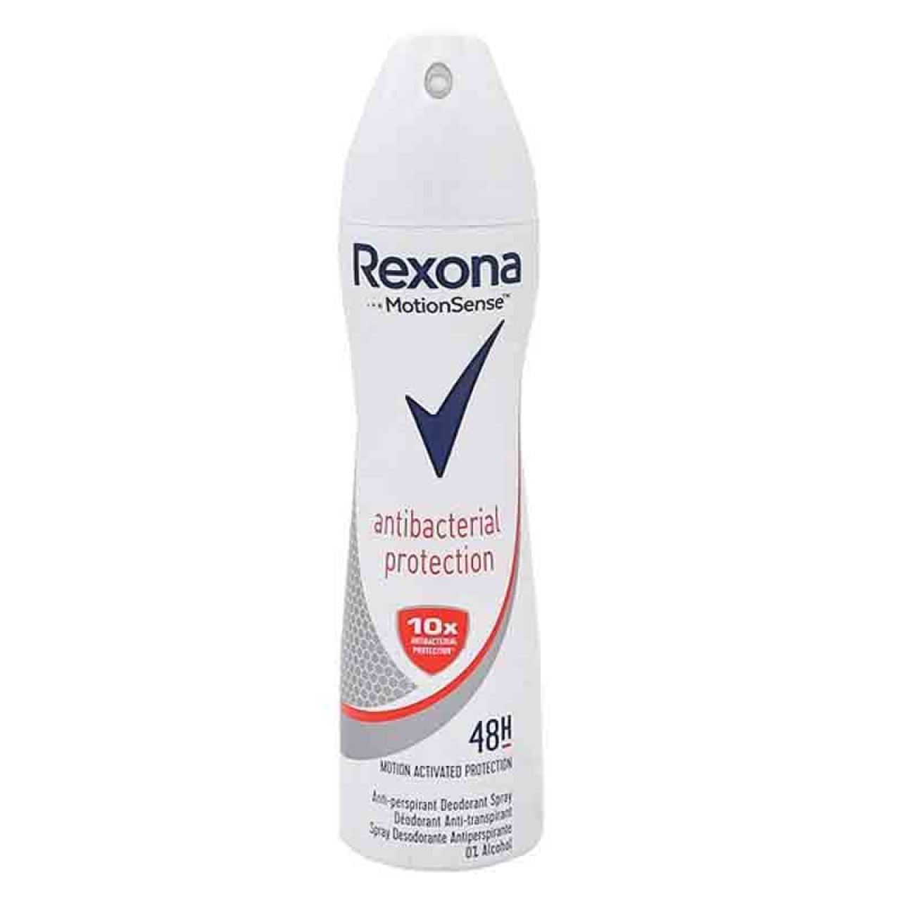 اسپری بدن زنانه رکسونا Rexona مدل  Antibacterial 10x حجم 200 میل 