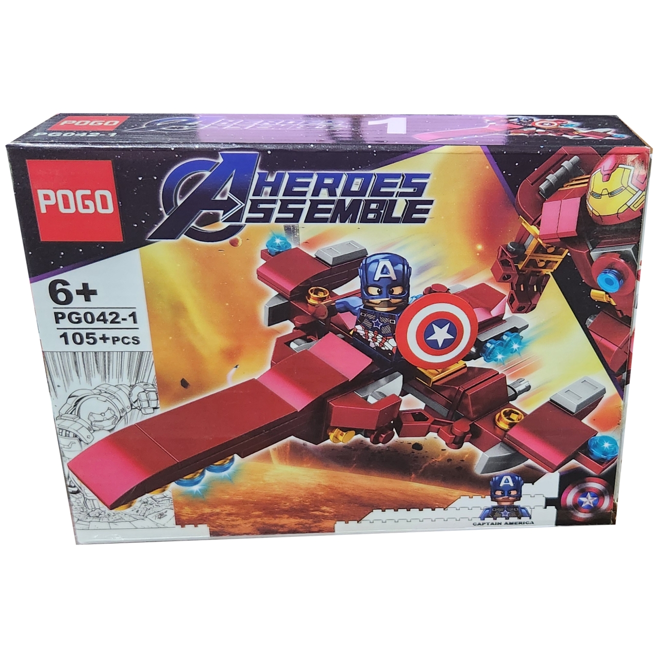 ساختنی پوگو مدل Heroes Assemble کد 1-042