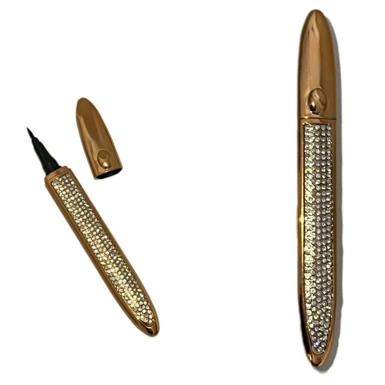 خط چشم مدادی ماژیکی مدل کاریته نگین دار