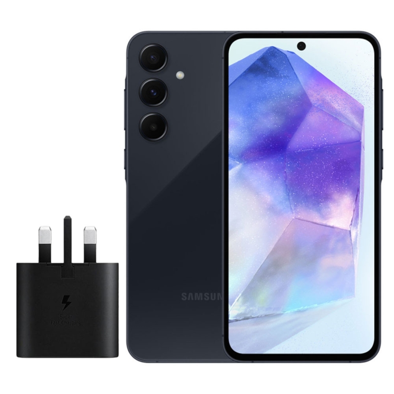 گوشی موبایل سامسونگ مدل Galaxy A55 دو سیم کارت ظرفیت 128 گیگابایت و رم 8 گیگابایت به همراه شارژر سامسونگ - ویتنام 