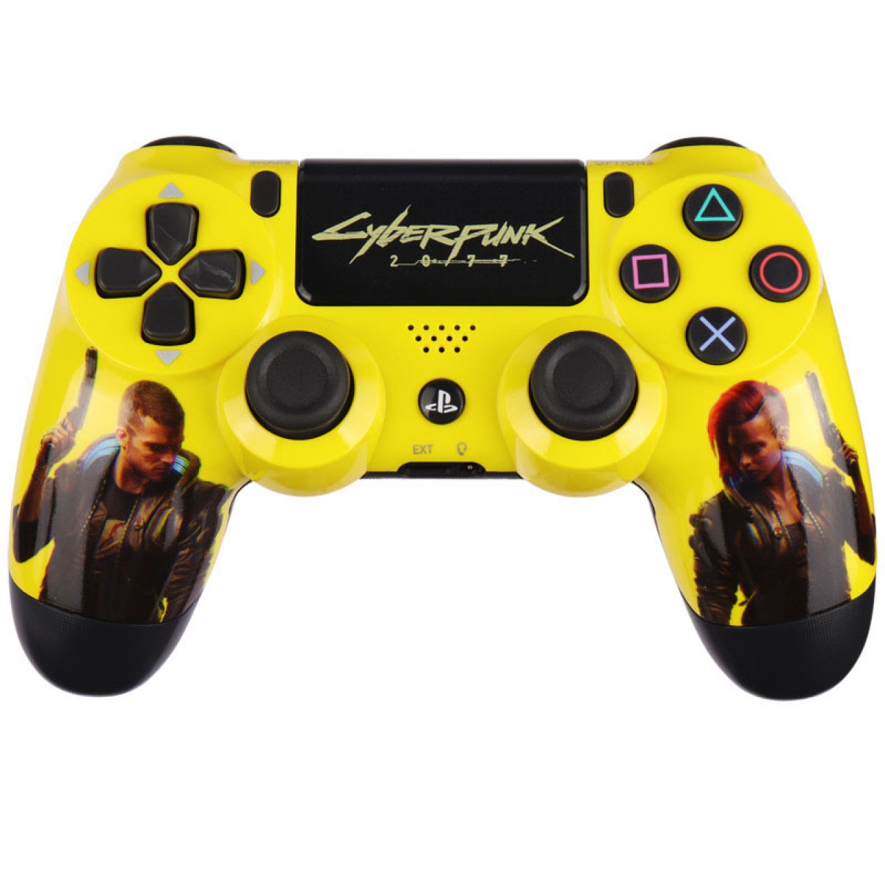 دسته بازی بی سیم سونی Dualshock 4 High Copy درجه یک طرح Cyberpunk 2077 مناسب برای PS4