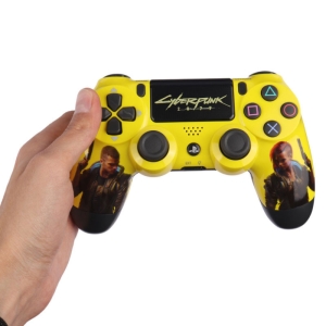 دسته بازی بی سیم سونی Dualshock 4 High Copy درجه یک طرح Cyberpunk 2077 مناسب برای PS4