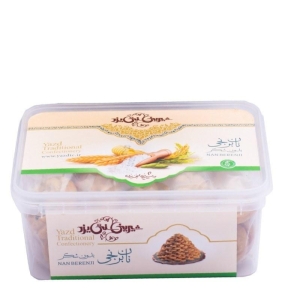شیرینی نان برنجی بدون شکر جعبه پلاستیکی سنتی یزد