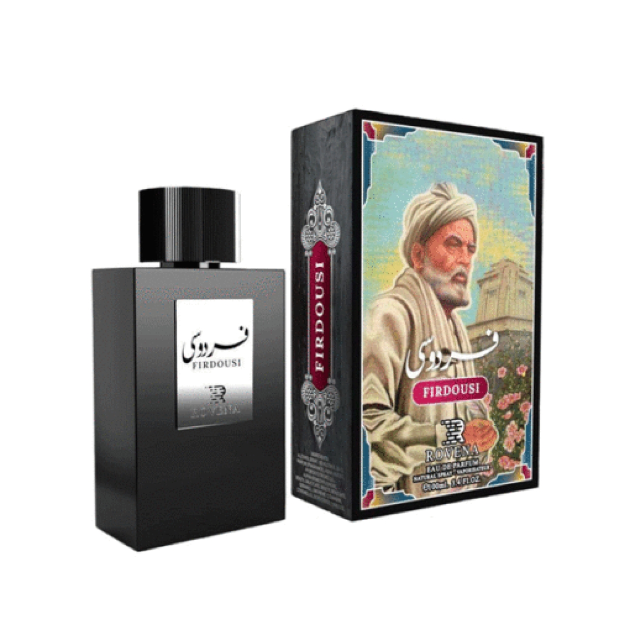 ادو پرفیوم مردانه روونا مدل فردوسی رایحه فرگامو اینتنس لدر حجم ۱۰۰ میل 