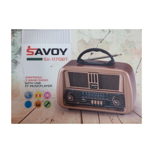 اسپیکر بلوتوثی قابل حمل طرح رادیو ساووی مدل SAVOY-SV 1170BT