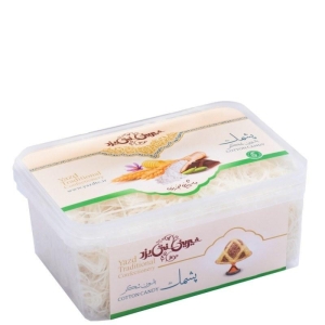 شیرینی پشمک بدون شکر جعبه پلاستیکی سنتی یزد