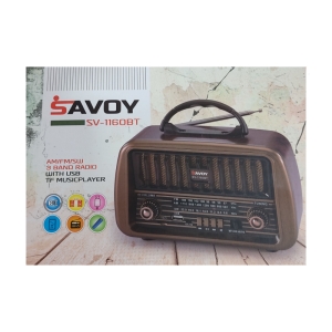 اسپیکر بلوتوثی قابل حمل طرح رادیو ساووی مدل SAVOY-SV 1160BT