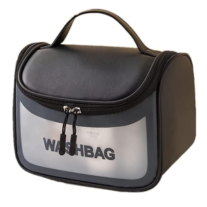 کیف لوازم آرایش زنانه مدل washbag واش بگ طرح چمدان 