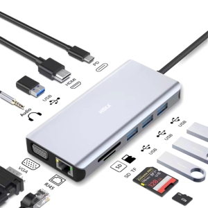 هاب 11 پورت USB-C هیسکا مدل HR-55