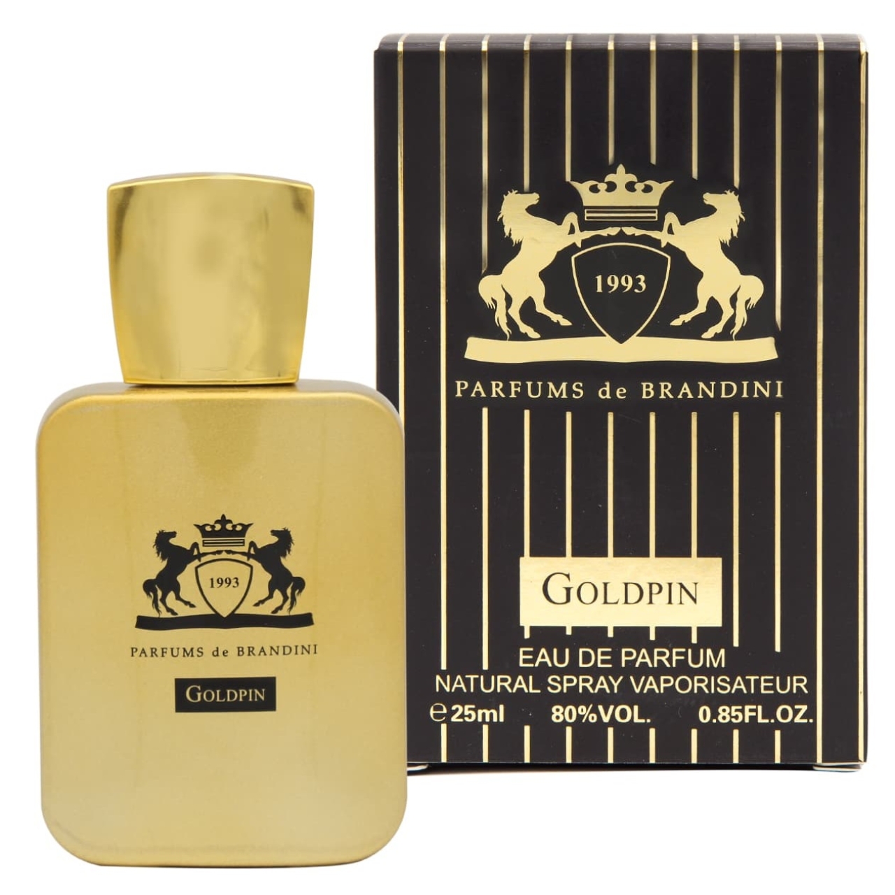 عطر جیبی مردانه برندینی مدل Goldpin حجم 25 میلی لیتر