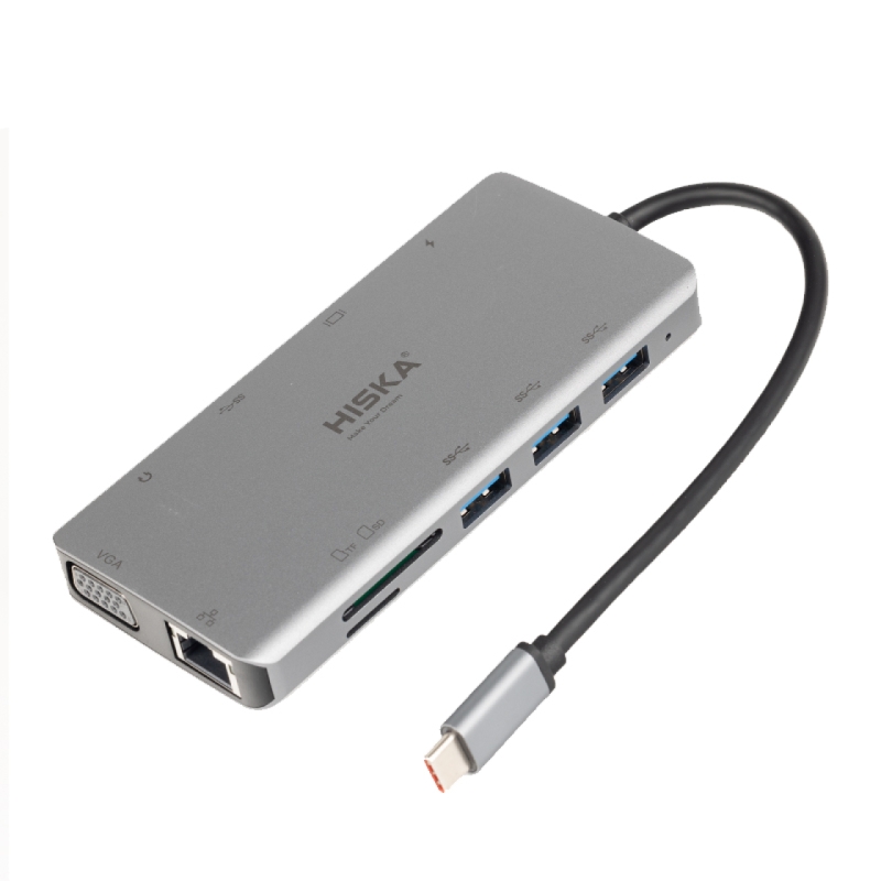 هاب 11 پورت USB-C هیسکا مدل HR-55