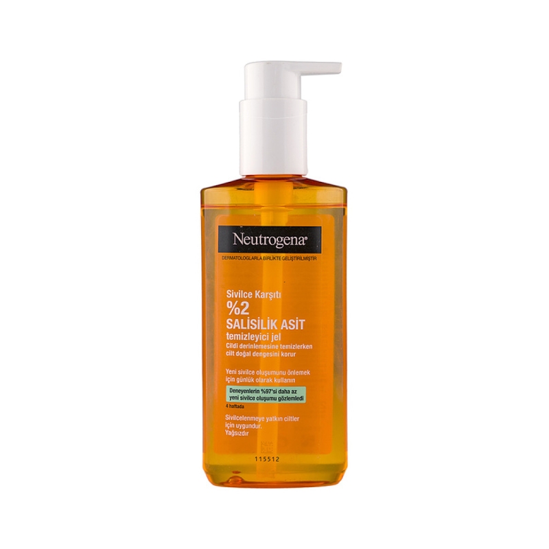 ژل شستشو صورت نوتروژینا مدل سالسیلیک اسید Neutrogena Clear Defend 2% Salicylic Acid Face wash حجم ۲۰۰ میل