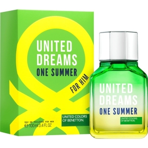 ادو تویلت مردانه بنتون مدل United Dreams One Summer حجم 100 میلی لیتر