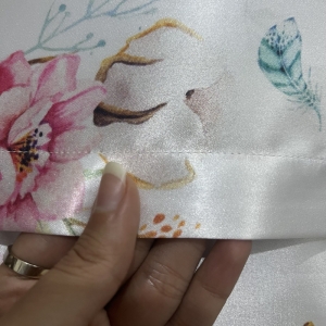 ساتن ابریشم طرح گل پنبه
