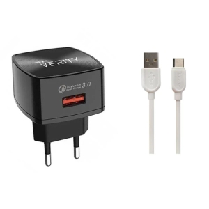 شارژر دیواری وریتی مدل AP-2118 به همراه کابل تبدیل USB-C