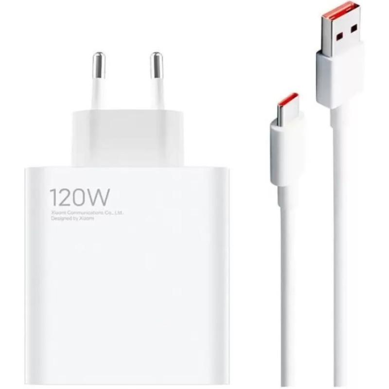 شارژر دیواری 120 وات شیائومی به همراه کابل تبدیل USB-C