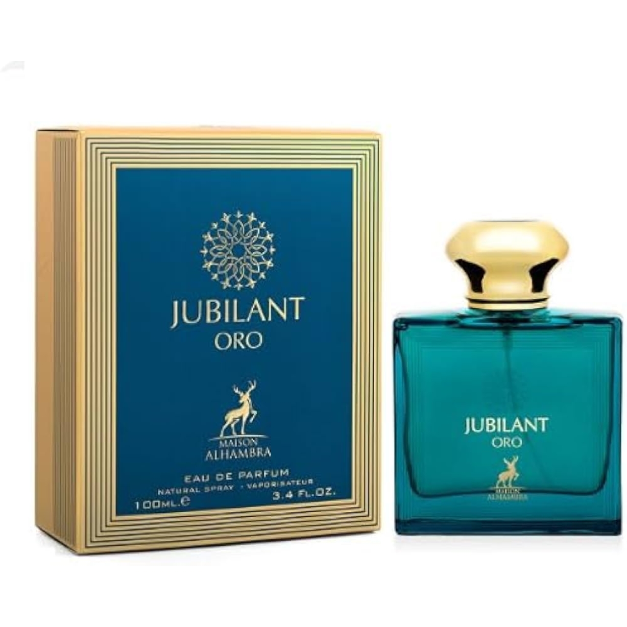 ادوپرفیوم مردانه الحمبرا مدل جوبیلنت اورو رایحه ورساچه اروس حجم ۱۰۰ میل