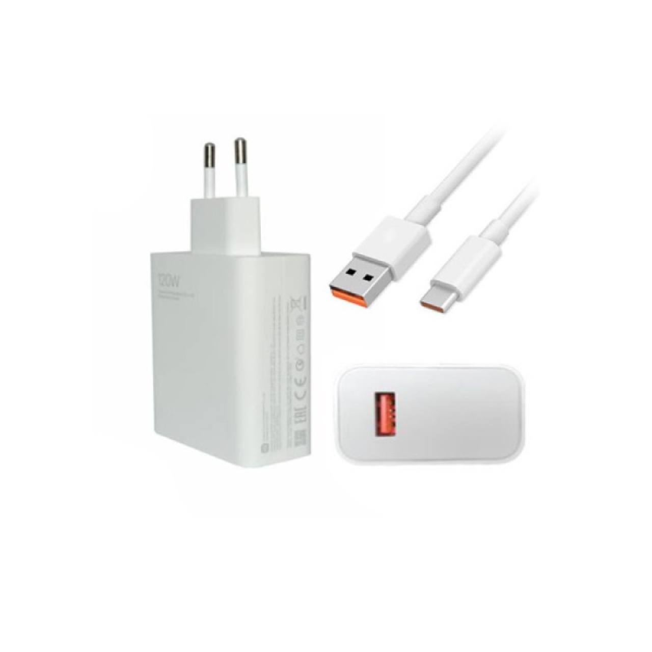 شارژر دیواری شیائومی 120 وات به همراه کابل تبدیل USB-C