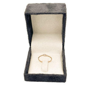 انگشتر طلای 18 عیار طرح مینیمال کد A052