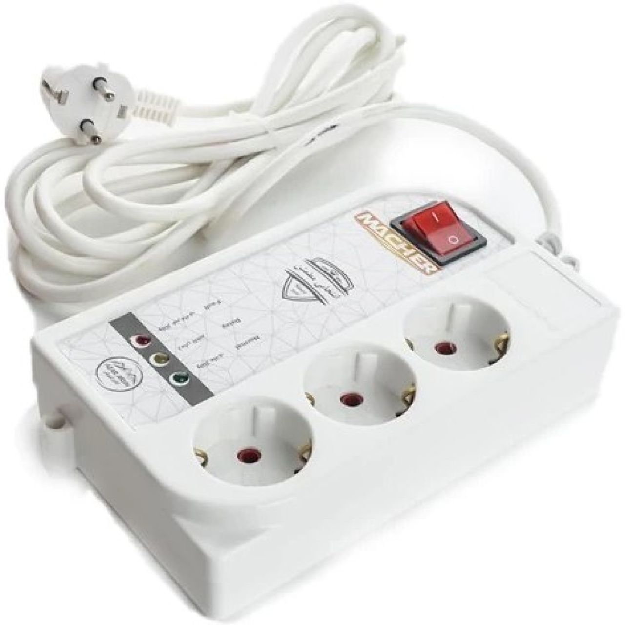محافظ ولتاژ مچر مدل 3 خانه MR 241 طول کابل 3 متر