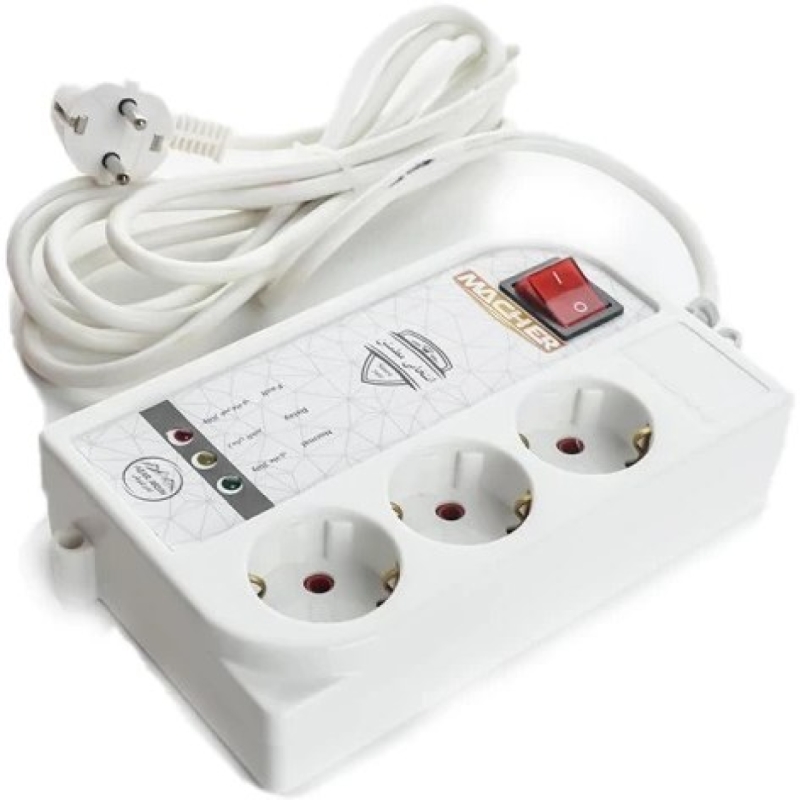 محافظ ولتاژ مچر مدل 3 خانه MR 241 طول کابل 3 متر