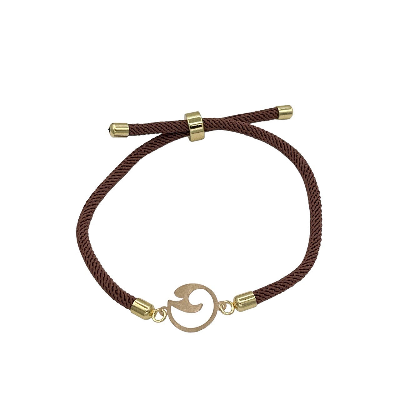 دستبند طلای 18 عیار بند ابریشمی کد DP104